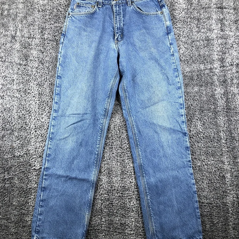 Carhartt Jeans‎ Mens 32x32 Blue Relaxed Fit Straight Leg Denim Flannel Lined